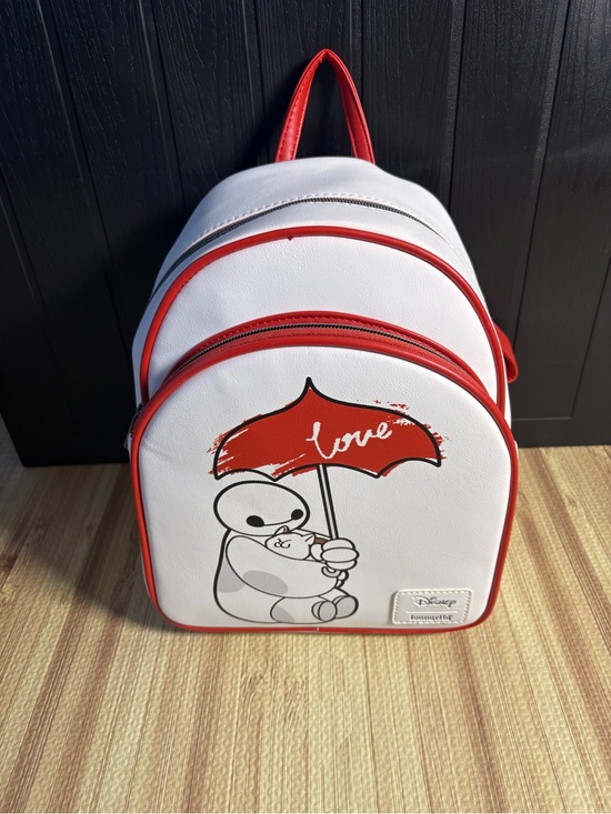 Loungefly Handbags - Loungefly White and Red Baymax 'Love' Mini Backpack